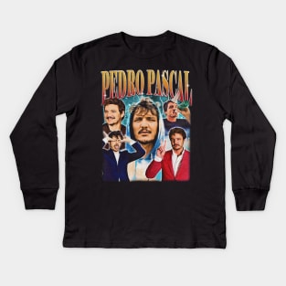 Pedro Pascal Most Wanted Kids Long Sleeve T-Shirt